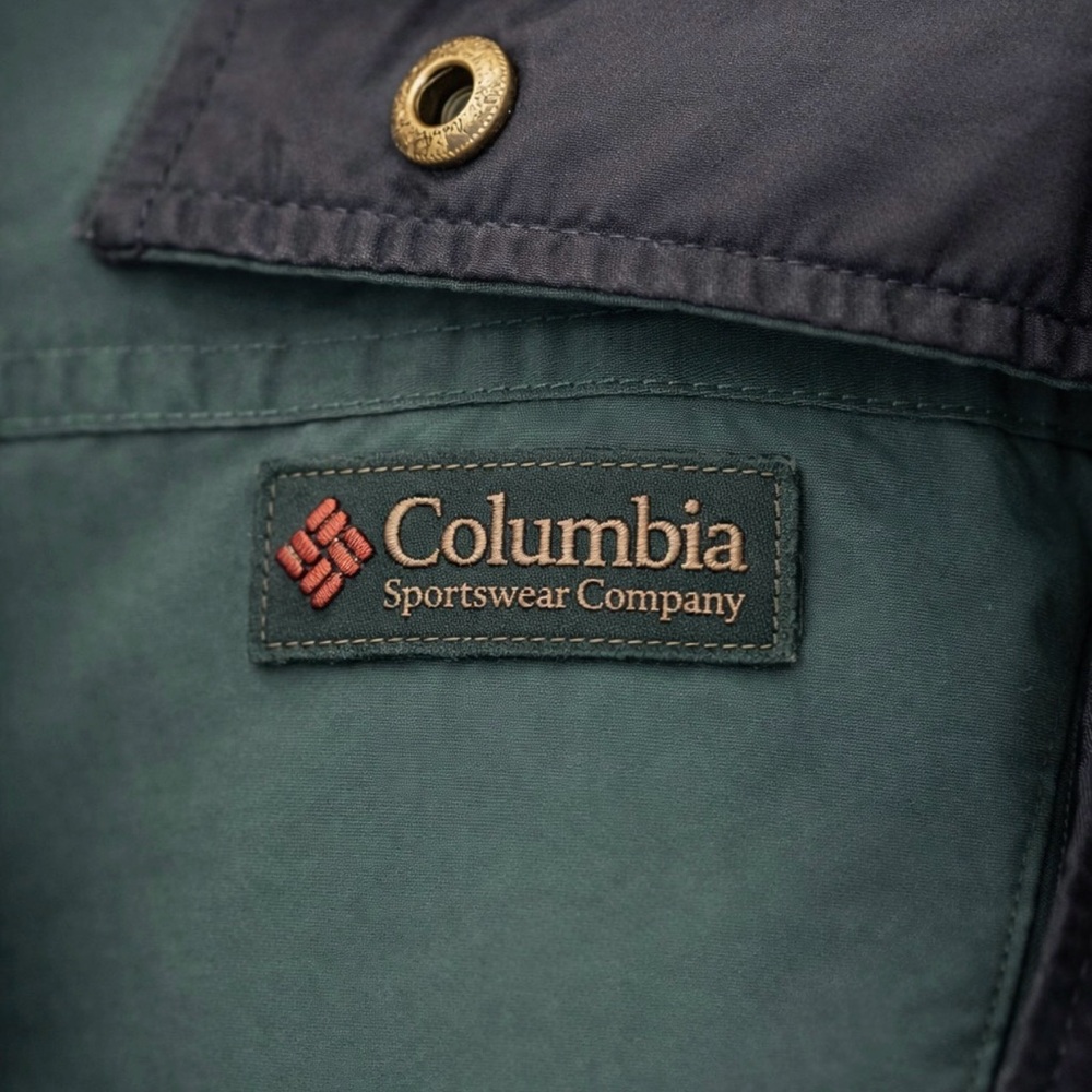 Vintage Columbia Women’s Medium Jacket Teal Purple Windbreaker Made in Korea - Picture 2 of 10